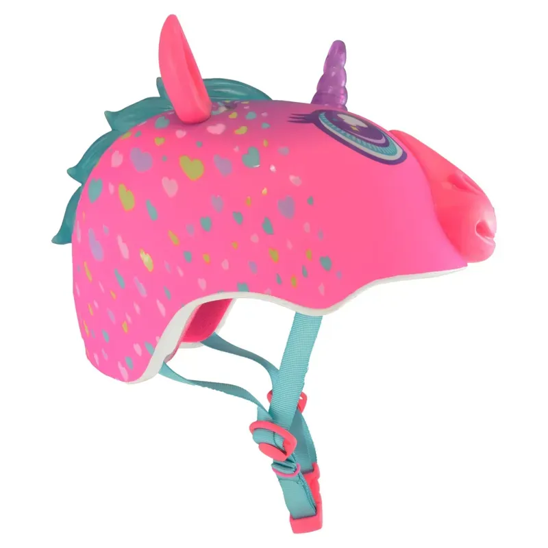 Raskullz Super Rainbow Corn Child LED Bike Helmet 50-54cm In Pink-3